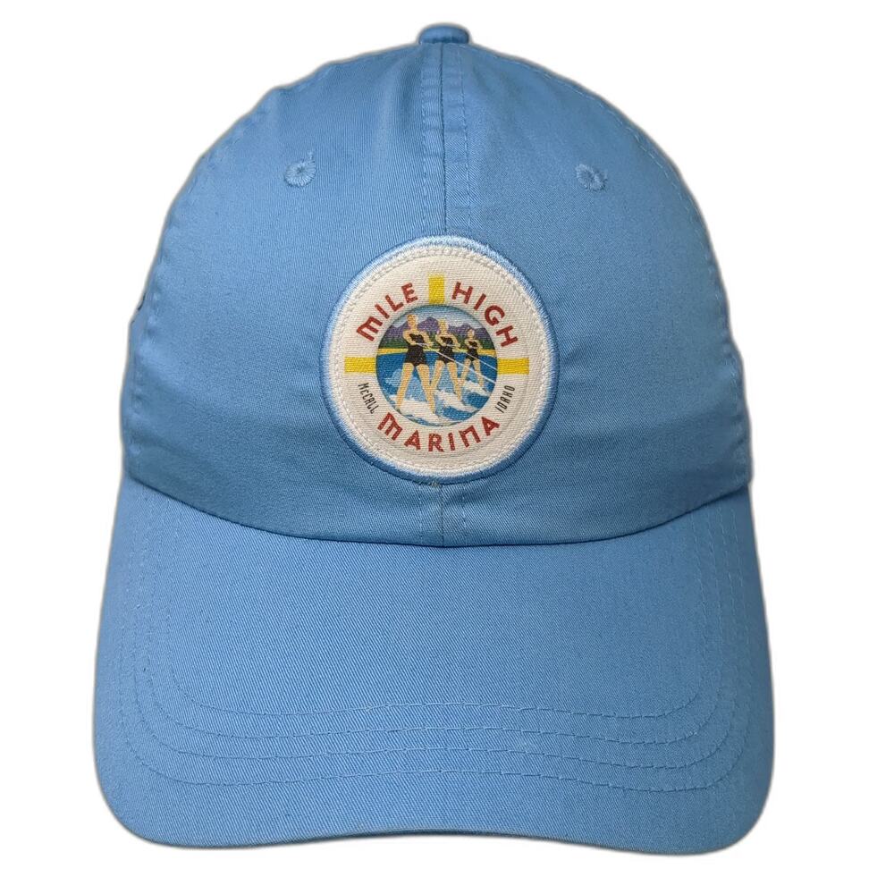 ahead Baseball Cap Blue One Size Mile High Marina McCall Idaho Cotton Hat Patch